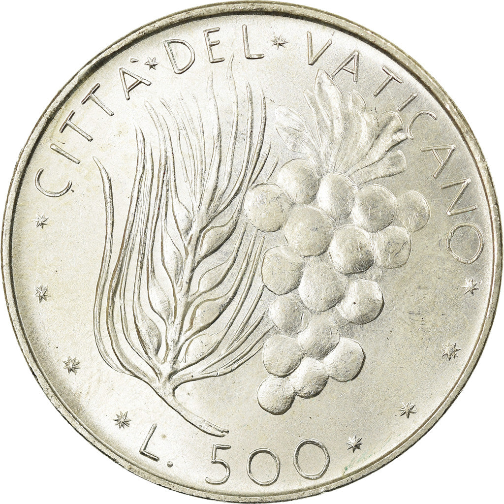Münze, Vatikanstadt, Paul VI, 500 Lire, 1975, UNZ, Silber, KM:123