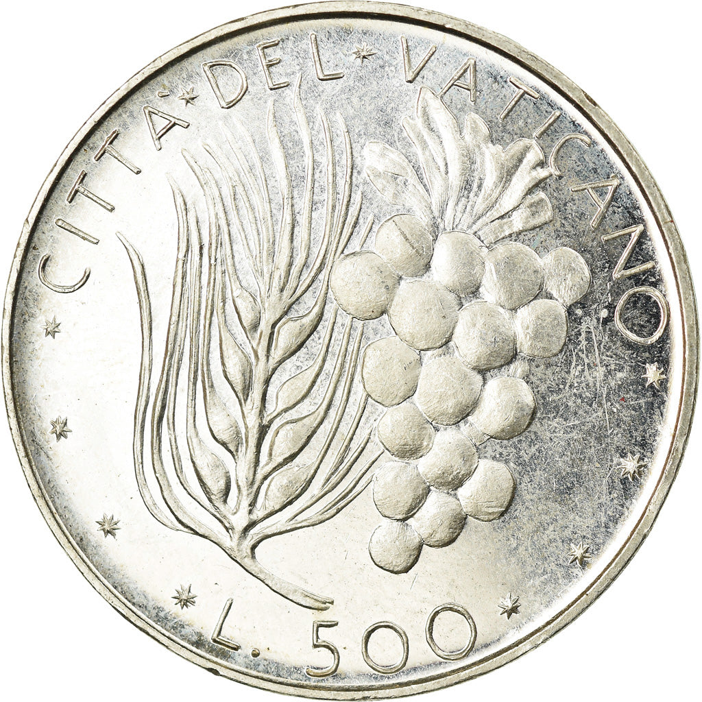 Münze, Vatikanstadt, Paul VI, 500 Lire, 1975, UNZ, Silber, KM:123