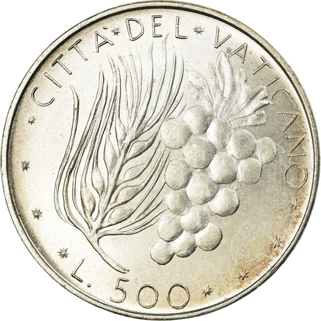 Coin, VATICAN CITY, Paul VI, 500 Lire, 1976, MS(63), Silver, KM:123