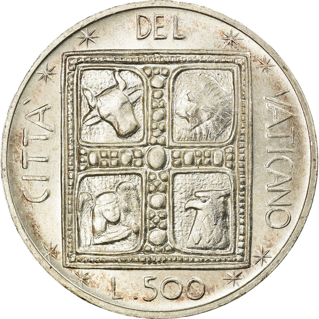 Münze, Vatikanstadt, Paul VI, 500 Lire, 1977, Roma, UNZ, Silber, KM:132