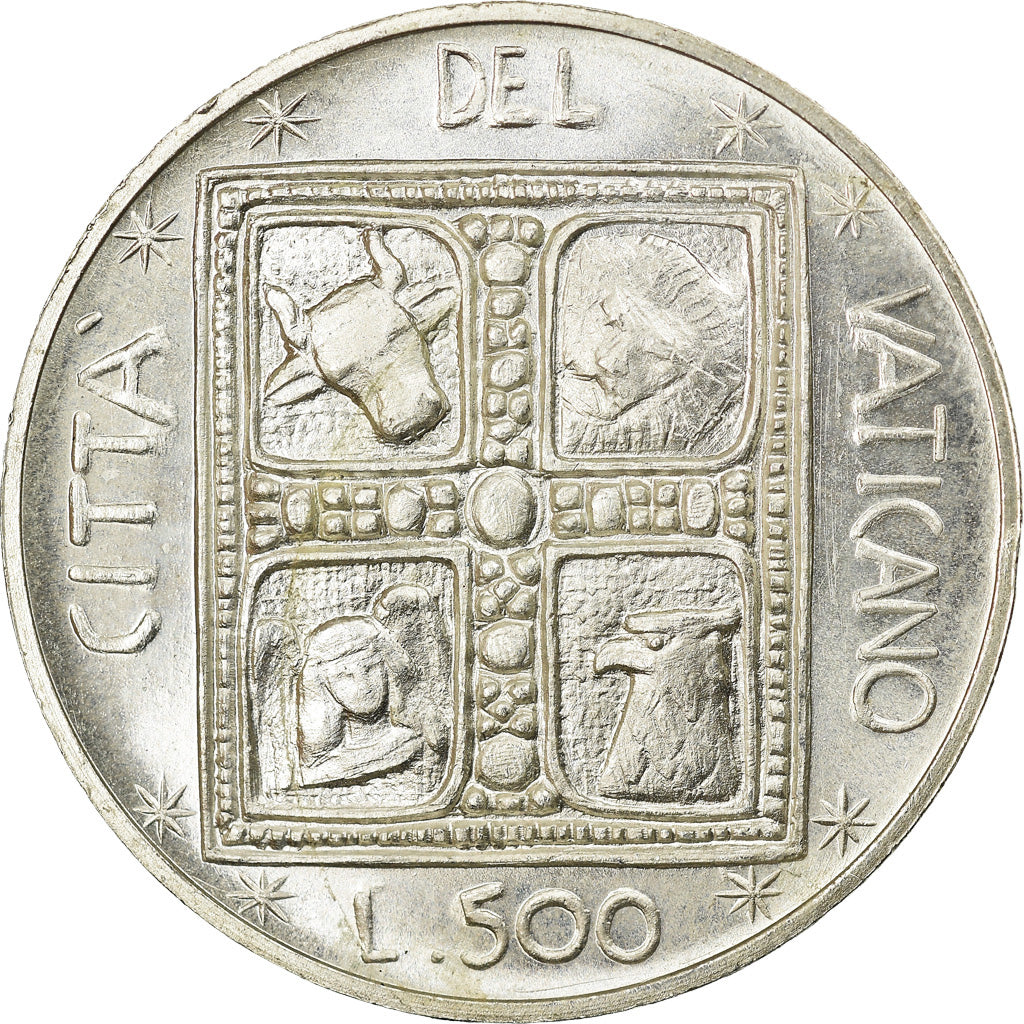 Coin, VATICAN CITY, Paul VI, 500 Lire, 1977, Roma, MS(63), Silver, KM:132