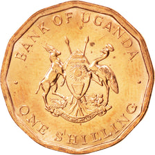 UGANDA, Shilling, 1987, KM #27, MS(63), Copper Plated Steel, 19.85, 4.32