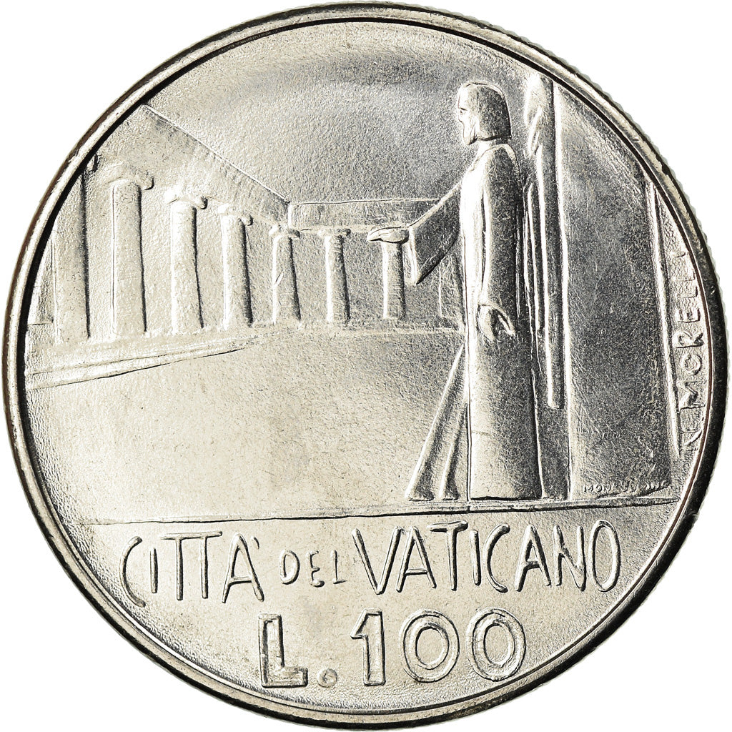 Münze, Vatikanstadt, Paul VI, 100 Lire, 1978, Roma, UNZ, Stainless Steel
