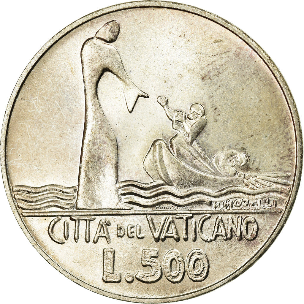 Moneda, CIUDAD DEL VATICANO, Paul VI, 500 Lire, 1978, Roma, SC, Plata, KM:139
