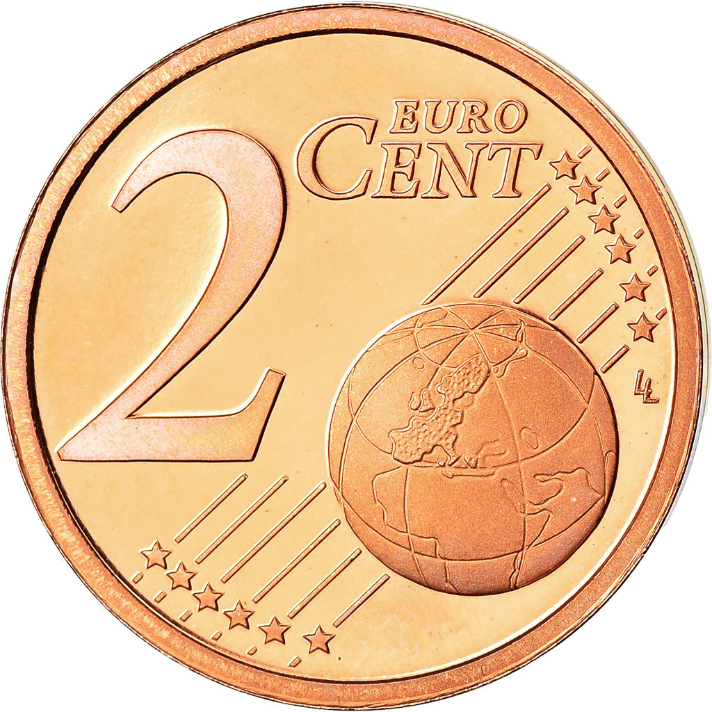 San Marino, 2 Euro Cent, 2008, Proof, FDC, Copper Plated Steel, KM:441