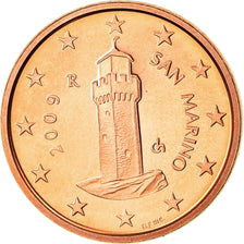 San Marino, Euro Cent, 2009, Proof, STGL, Copper Plated Steel, KM:440