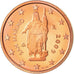 San Marino, 2 Euro Cent, 2009, Proof, FDC, Acciaio placcato rame, KM:441