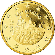 San Marino, 50 Euro Cent, 2010, Proof, STGL, Messing, KM:484