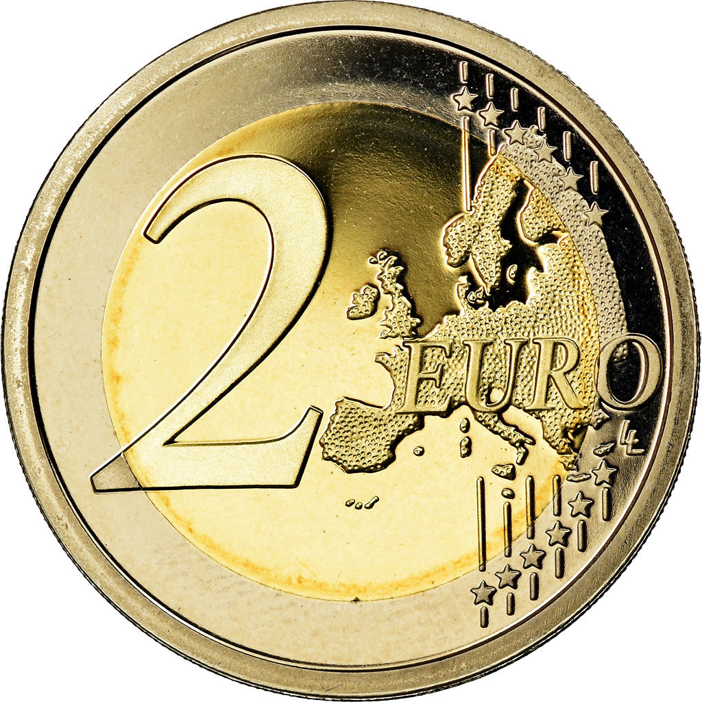 San Marino, 2 Euro, 2010, Proof, MS(65-70), Bi-Metallic, KM:486