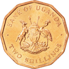 Monnaie, Uganda, 2 Shillings, 1987, SPL, Copper Plated Steel, KM:28
