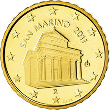 San Marino, 10 Euro Cent, 2011, Proof, STGL, Messing, KM:482