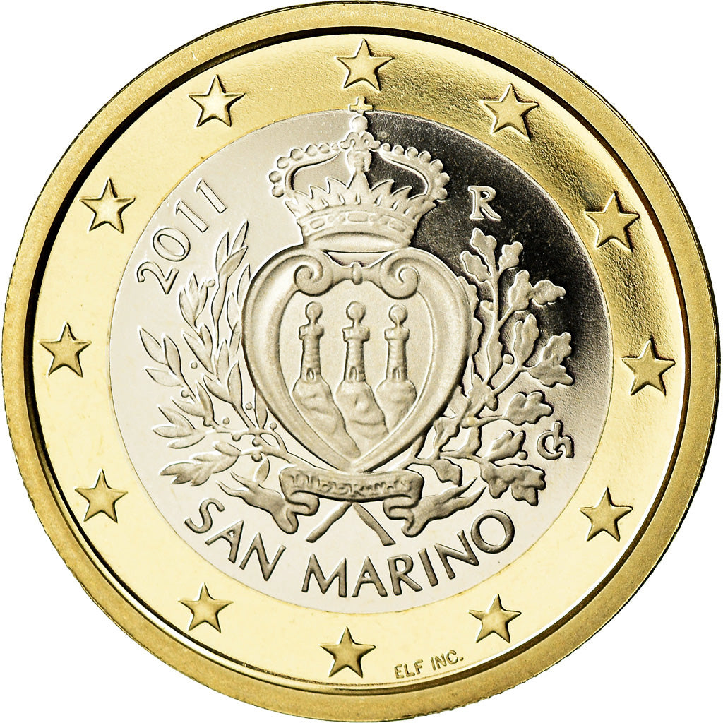 San Marino, Euro, 2011, Proof, FDC, Bi-metallico, KM:485