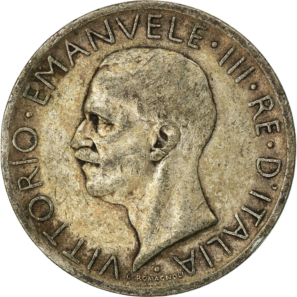 Moneta, Italia, Vittorio Emanuele III, 5 Lire, 1927, Rome, BB, Argento, KM:67.2