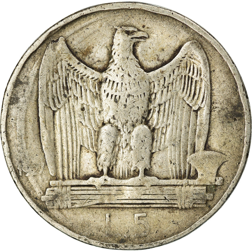 Coin, Italy, Vittorio Emanuele III, 5 Lire, 1929, Rome, EF(40-45), Silver