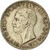 Italia, Vittorio Emanuele III, 5 Lire, 1930, Rome, MBC, Plata, KM:67.1