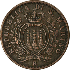 Monnaie, San Marino, 10 Centesimi, 1937, Rome, TTB, Bronze, KM:13