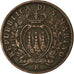 Monnaie, San Marino, 10 Centesimi, 1937, Rome, TTB, Bronze, KM:13