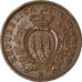Monnaie, San Marino, 10 Centesimi, 1936, Rome, TTB, Bronze, KM:13
