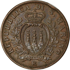 Moneta, San Marino, 10 Centesimi, 1938, Rome, BB, Bronzo, KM:13