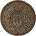 Moneta, San Marino, 10 Centesimi, 1938, Rome, BB, Bronzo, KM:13