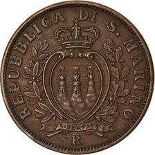 Monnaie, San Marino, 10 Centesimi, 1938, Rome, TTB, Bronze, KM:13