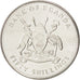 Coin, Uganda, 50 Shillings, 2007, Royal Canadian Mint, MS(63), Nickel plated