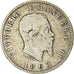 Coin, Italy, Vittorio Emanuele II, Lira, 1863, Milan, F(12-15), Silver, KM:5a.1