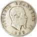 Moneta, Italia, Vittorio Emanuele II, Lira, 1863, Milan, B+, Argento, KM:5a.1