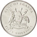 UGANDA, 50 Shillings, 2007, Royal Canadian Mint, KM #66, MS(63), Nickel Plated..