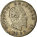 Moneda, Italia, Vittorio Emanuele II, Lira, 1863, Milan, BC, Plata, KM:5a.1