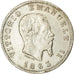 Moneta, Italia, Vittorio Emanuele II, Lira, 1863, Milan, MB+, Argento, KM:5a.1