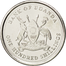 Coin, Uganda, 100 Shillings, 2008, MS(63), Copper-nickel, KM:67
