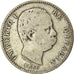 Moneta, Włochy, Umberto I, Lira, 1886, Rome, F(12-15), Srebro, KM:24.1