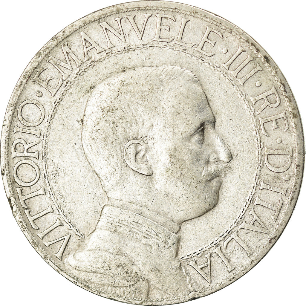 Coin, Italy, Vittorio Emanuele III, Lira, 1913, Rome, VF(20-25), Silver, KM:45