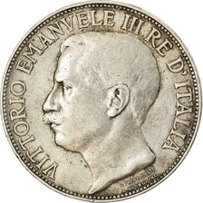 Moneta, Italia, Vittorio Emanuele III, 2 Lire, 1911, Rome, MB, Argento, KM:52