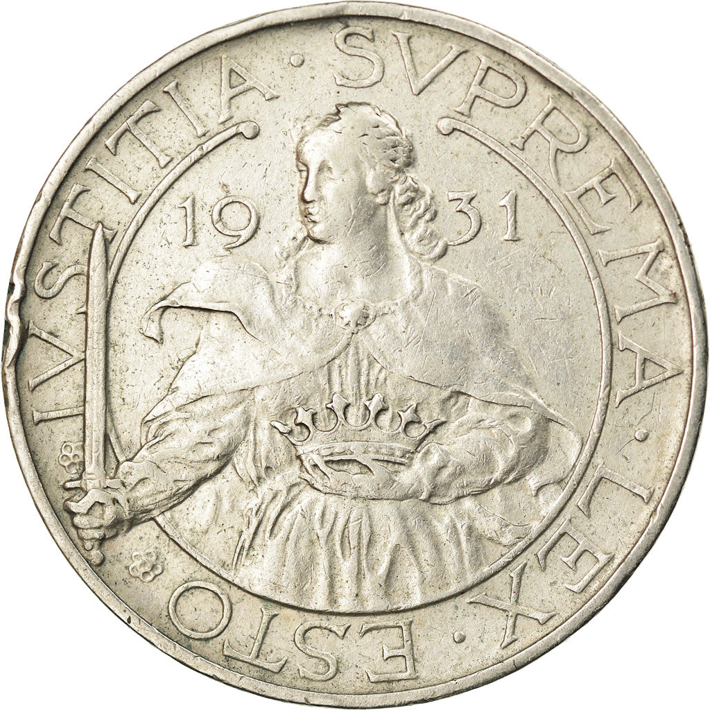 Moneta, San Marino, 10 Lire, 1931, Rome, BB, Argento, KM:10
