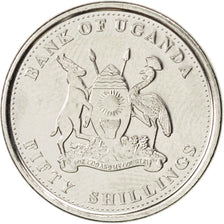 Coin, Uganda, 50 Shillings, 2012, MS(63), Nickel plated steel, KM:New