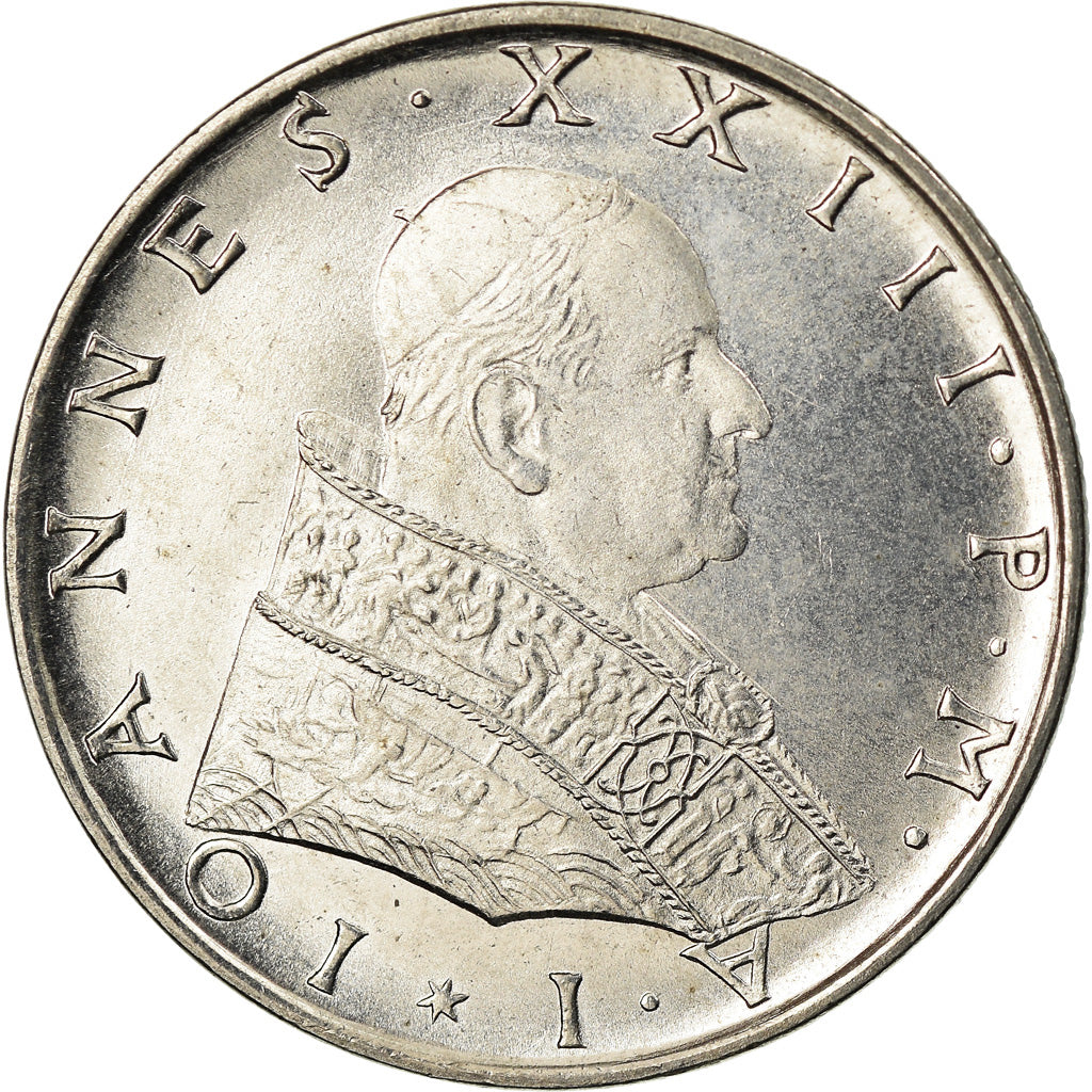 Moneta, CITTÀ DEL VATICANO, John XXIII, 50 Lire, 1959, SPL+, Acciaio