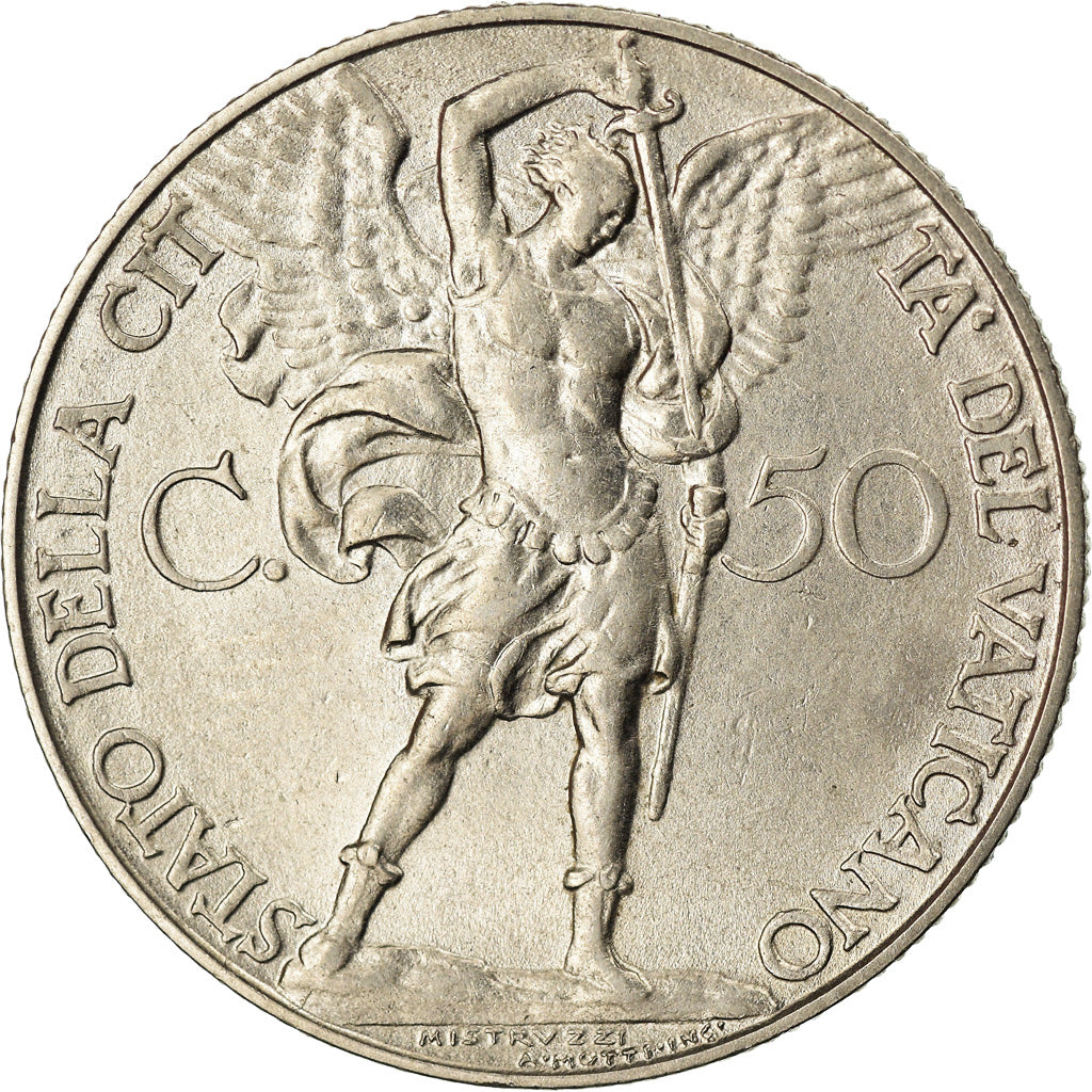 Monnaie, Cité du Vatican, Pius XI, 50 Centesimi, 1932, SUP, Nickel, KM:4