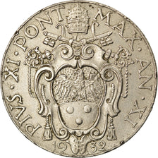 Moneta, CITTÀ DEL VATICANO, Pius XI, 2 Lire, 1932, BB, Nichel, KM:6