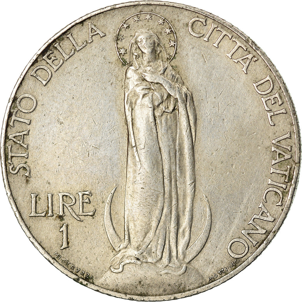 Moeda, CIDADE DO VATICANO, Pius XI, Lira, 1931, AU(50-53), Níquel, KM:5