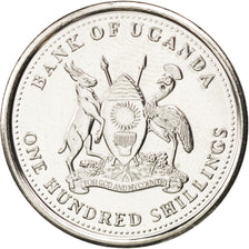Moneta, Uganda, 100 Shillings, 2012, MS(63), Nickel platerowany stalą, KM:New