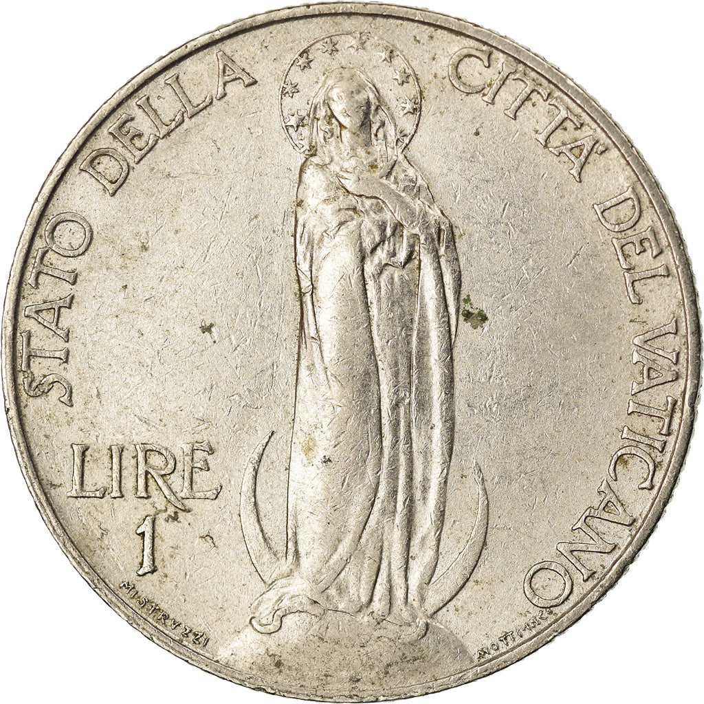 Moeda, CIDADE DO VATICANO, Pius XI, Lira, 1936, AU(50-53), Níquel, KM:5