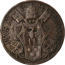 Monnaie, Cité du Vatican, Pius XI, 10 Centesimi, 1935, TTB+, Bronze, KM:2