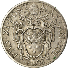 Monnaie, Cité du Vatican, Pius XI, 50 Centesimi, 1934, SUP, Nickel, KM:4