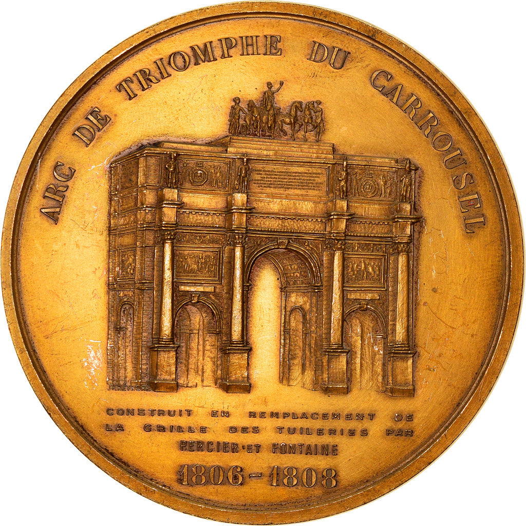 France, Medal, Arc de Triomphe du Carrousel, Arts & Culture, 1974, AU(55-58)
