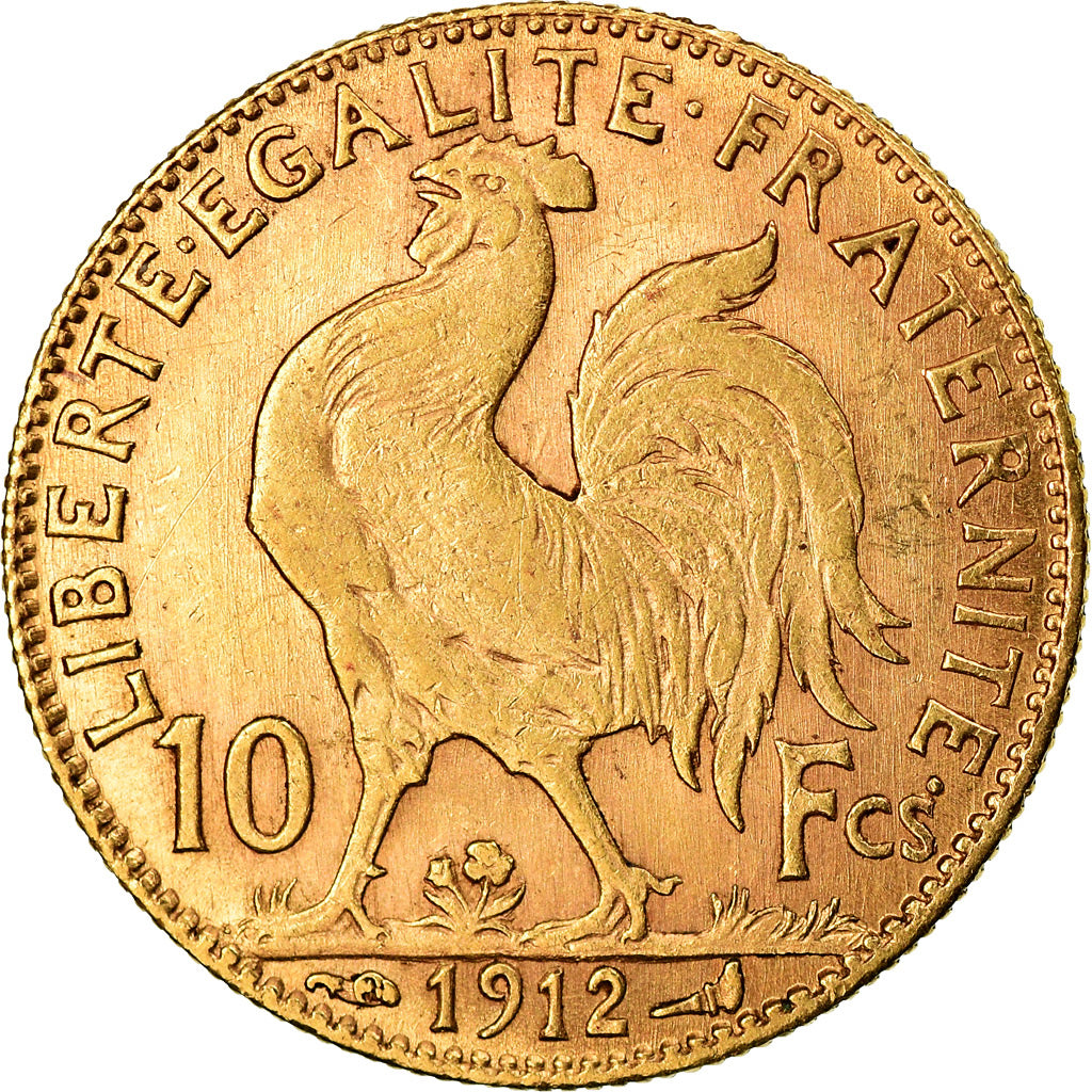 Münze, Frankreich, Marianne, 10 Francs, 1912, Paris, SS, Gold, KM:846