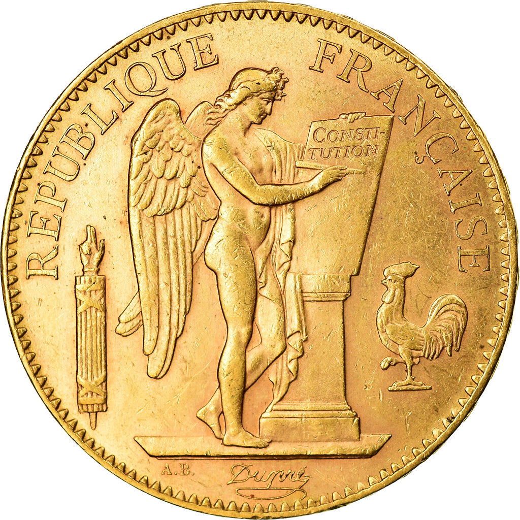 Monnaie, France, Génie, 100 Francs, 1907, Paris, SUP, Or, Gadoury:1137a, KM:858