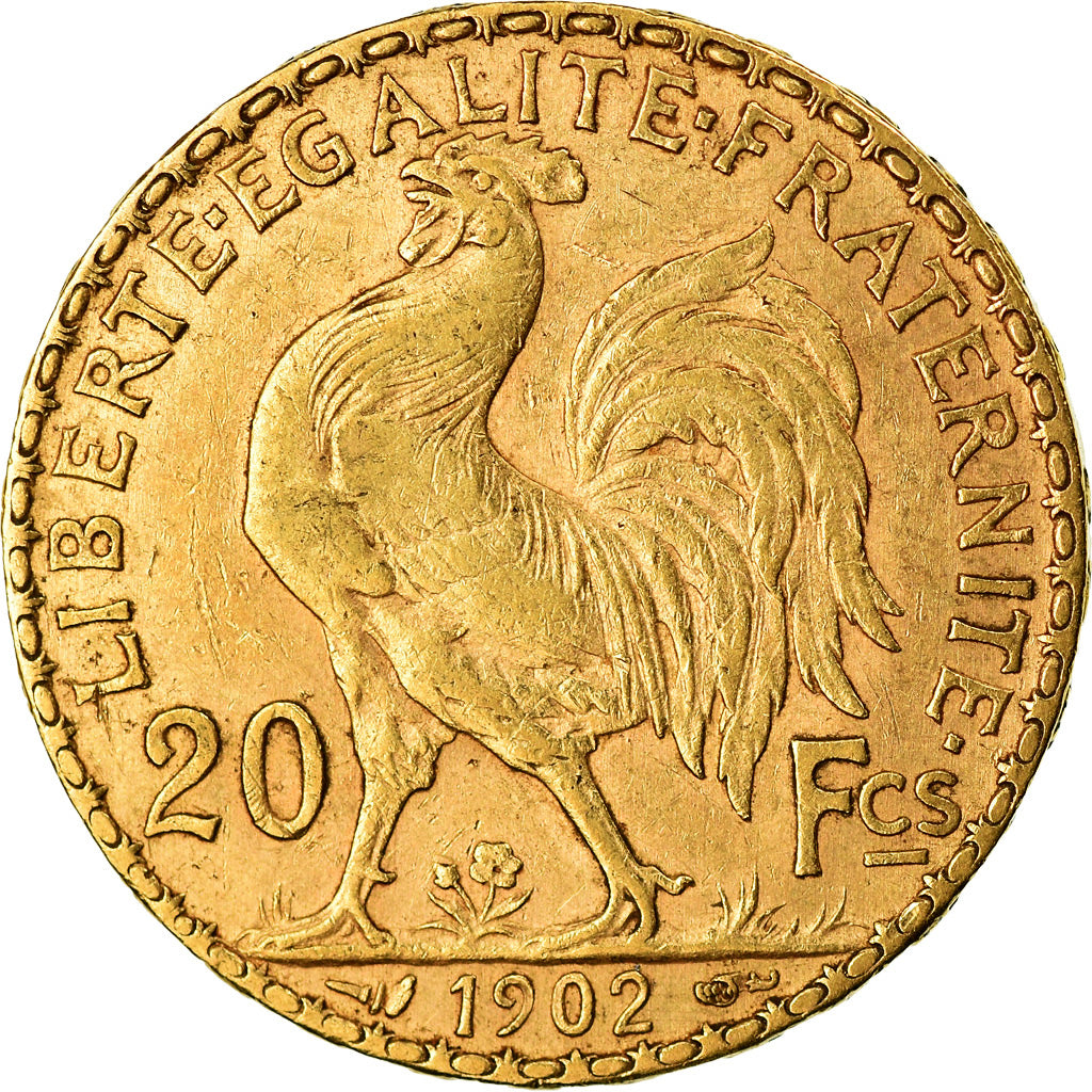 Coin, France, Marianne, 20 Francs, 1902, Paris, EF(40-45), Gold, KM:847