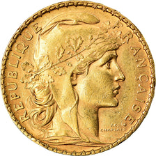 Moneda, Francia, Marianne, 20 Francs, 1904, Paris, MBC+, Oro, KM:847